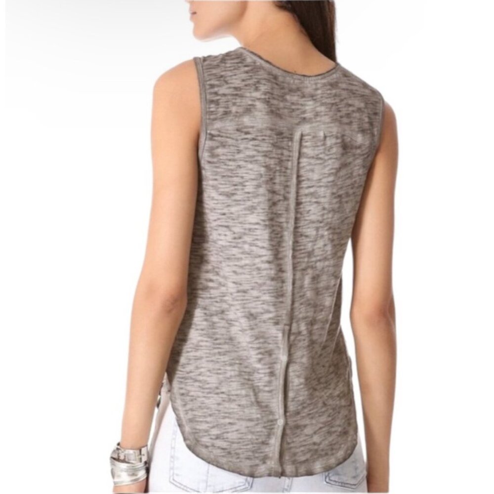 Free People Gray Lace Overlay Sleeveless Top - Picture 6 of 16